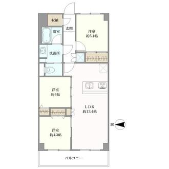 シャルマン東品川の間取図