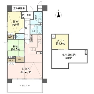 リソシエ岡崎冷泉通　の間取図