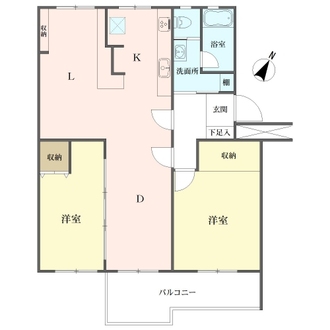 洋光台南第１団地の間取図