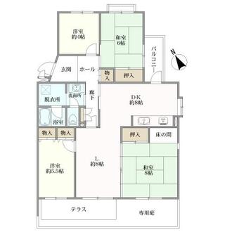 港南台おおるり第二の間取図