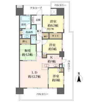 プラウドシティ神戸名谷の間取図