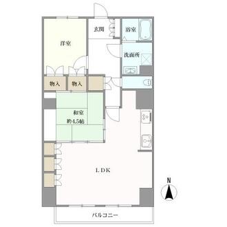 萬利ハイツ熊内の間取図