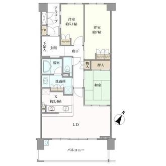 六甲マナーズコートの間取図