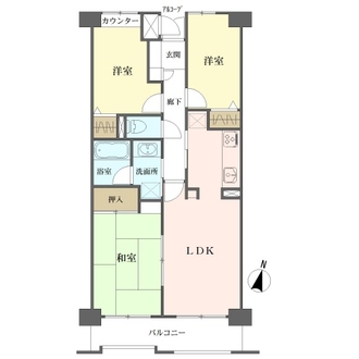 シティパル松戸元山の間取図