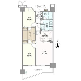 メイツ西院ラヴィネスの間取図