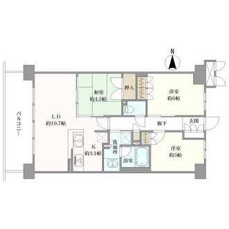 ファインフラッツ京都西院の間取図