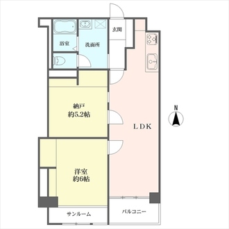 賀陽コーポラスの間取図