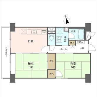 京都堀川グランドハイツの間取図