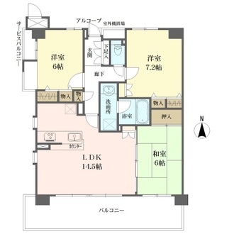 パルコート伏見桃山の間取図