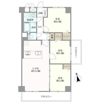 山科不二サンハイツの間取図