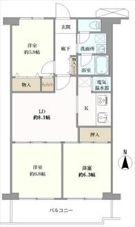 コープ野村京都南の間取図