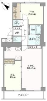 京都北山スカイハイツの間取図