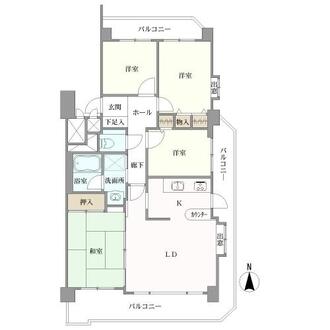 ライオンズマンション港西の間取図