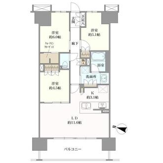 レーベン名古屋松重町　ＧＲＡＮＤ　ＡＵＢＥの間取図