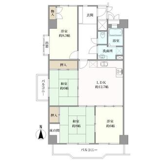 浄心ステーションビル北館の間取図