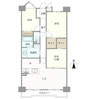 エスポア当知の間取図