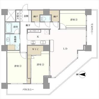 イーストコモンズ清澄白河セントラルタワーの間取図