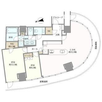 パークコート青山ザタワーの間取図