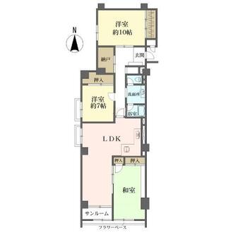 芦屋松浜ハイツの間取図