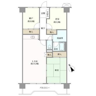逆瀬川パークマンションの間取図
