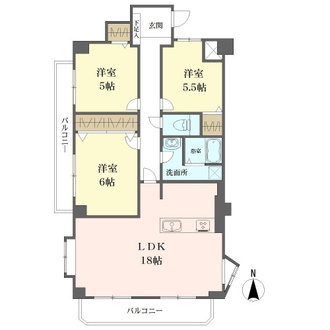 真栄マンション浮島の間取図