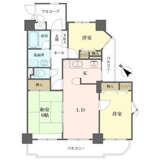 グローリアス知立第２の間取図
