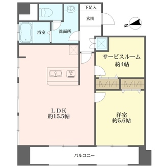 セーエービルの間取図