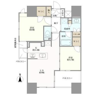 オープンレジデンシア名古屋栄の間取図
