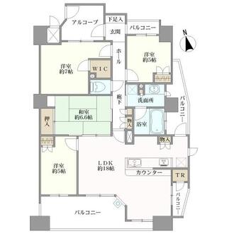 メリアの間取図
