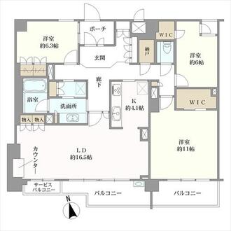 プレミスト東山東明町の間取図