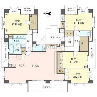 プラウド八事表山の間取図