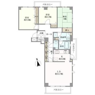 日岡町パークハウスの間取図