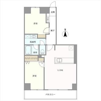 コープ野村東桜の間取図