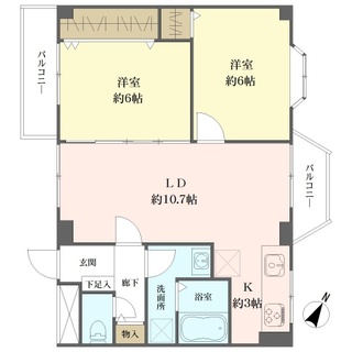 桜川レックスマンションの間取図