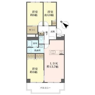 南港フローラルハイツの間取図