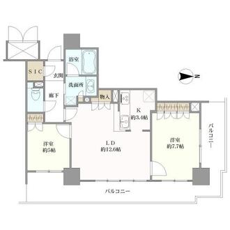 なんばグランドマスターズタワーの間取図