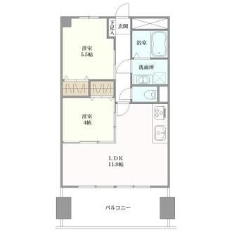 朝日プラザ新今宮の間取図