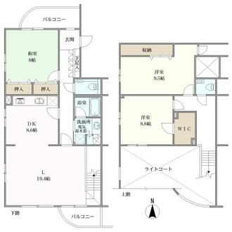 リアージュ南浦和ヒルズの間取図