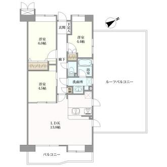 レールシティ大宮２番館の間取図