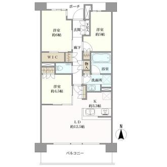 パークホームズ横濱中川の間取図