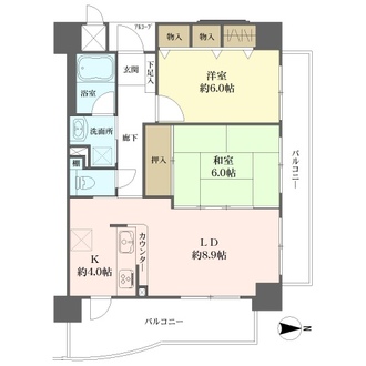 ダイアパレス南堀江の間取図