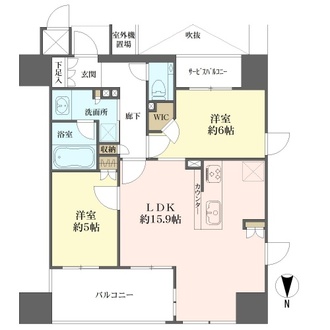 ワコーレ大阪新町タワーレジデンスの間取図