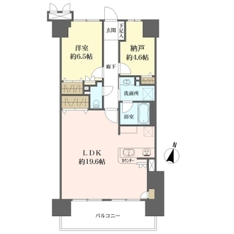 ライオンズマンション北梅田の間取図