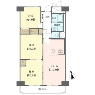 三陽ハイツ都島の間取図