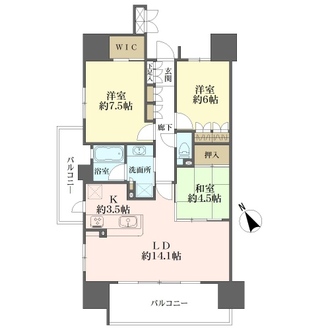 バンベール川名の間取図