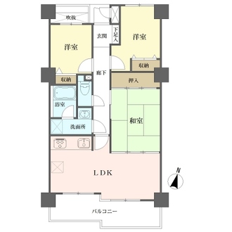 ダイアパレス長戸井町の間取図