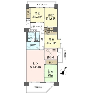 ライフプラザ加木屋壱番館の間取図