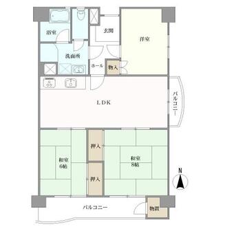 新開住宅の間取図