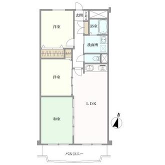 リリーハイツ陽明の間取図