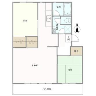 牛巻団地の間取図